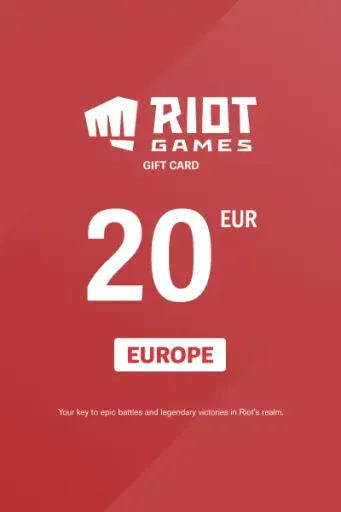 Riot Access 20 EUR Gift Card (Europe) - Digital Key