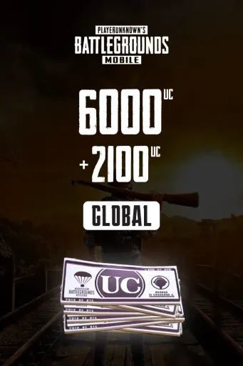 PUBG Mobile - 6000 + 2100 UC (Global) - Digital Key