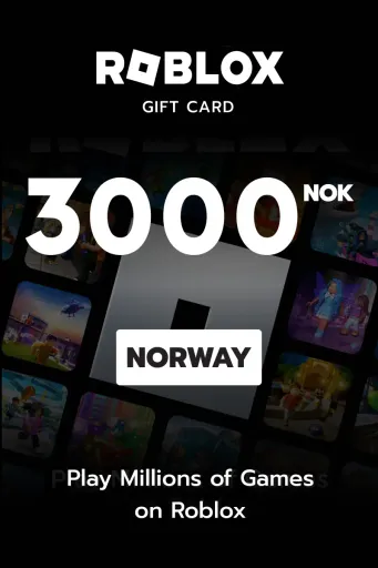 Roblox 3000 NOK Gift Card (Norway) - Digital Key