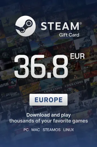 Steam Wallet 36.8 EUR Gift Card (Europe) - Digital Key