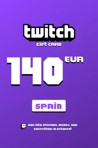 Twitch 140 EUR Gift Card (Spain) - Digital Key