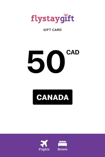 Flystay Gift 50 CAD Gift Card (Canada) - Digital Key