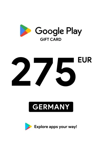 Google Play 275 EUR Gift Card (Germany) - Digital Key
