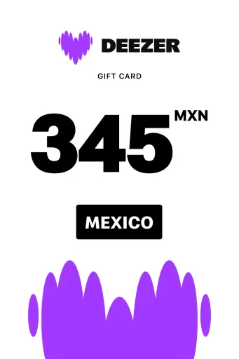 Deezer 345 MXN Gift Card (Mexico) - Digital Key