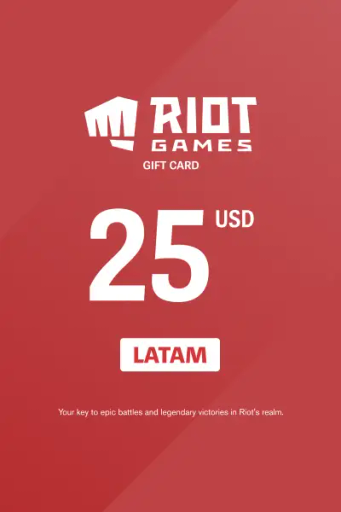 Riot Access 25 USD Gift Card (LATAM) - Digital Key