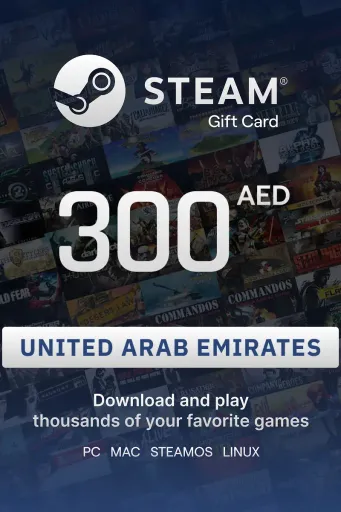Steam Wallet 300 AED Gift Card (United Arab Emirates) - Digital key