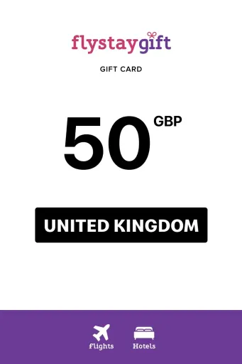 Flystay Gift 50 GBP Gift Card (United Kingdom) - Digital Key