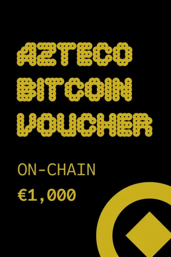 Azteco Bitcoin On-Chain Voucher 1000 EUR Gift Card (Global) - Digital Key