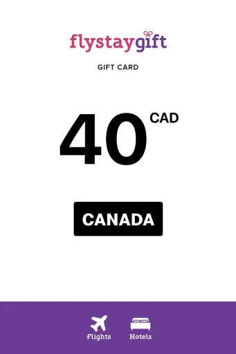 Flystay Gift 40 CAD Gift Card (Canada) - Digital Key