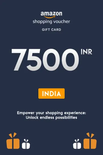 Product Image - Amazon Shopping Voucher 7500 INR Gift Card (India) - Digital Key