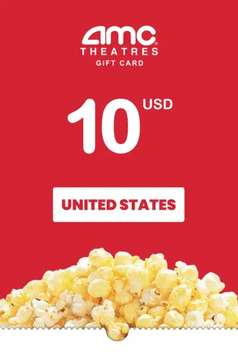 AMC Theatres 10 USD Gift Card (United States) - Digital Key