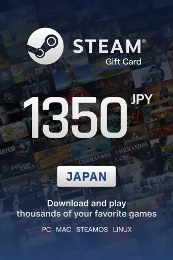 Steam Wallet 1350 JPY Gift Card (Japan) - Digital key