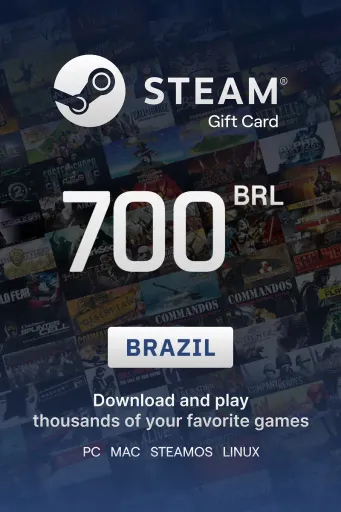 Steam Wallet 700 BRL Gift Card (Brazil) - Digital Key