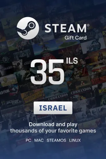 Steam Wallet 35 ILS Gift Card (Israel) - Digital Key