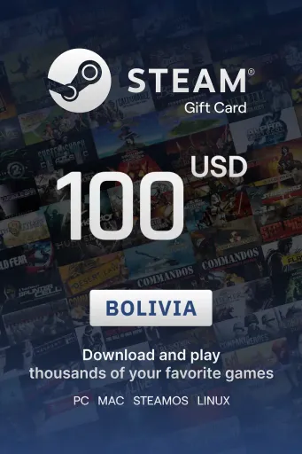 Steam Wallet 100 USD Gift Card (Bolivia) - Digital Key