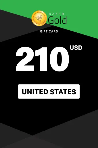 Razer Gold 210 USD Gift Card (United States) - Digital Key