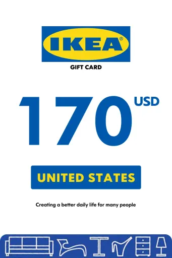 IKEA 170 USD Gift Card (United States) - Digital Key