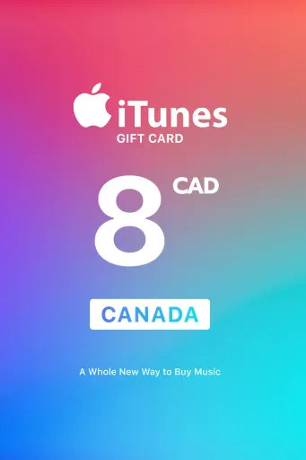 Apple iTunes 8 CAD Gift Card (Canada) - Digital Key