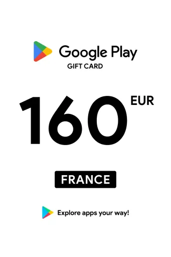 Google Play 160 EUR Gift Card (France) - Digital Key