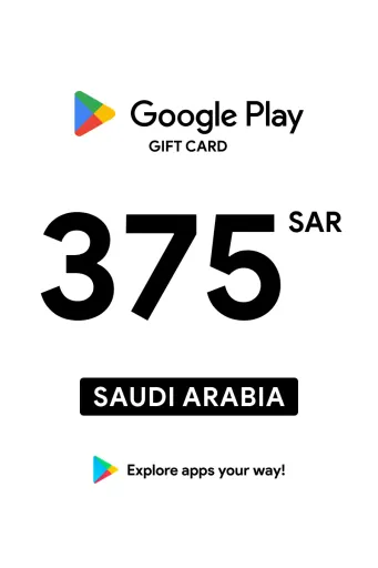 Google Play 375 SAR Gift Card (Saudi Arabia) - Digital Key