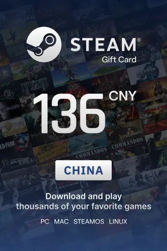 Steam Wallet 136 CNY Gift Card (China) - Digital Key