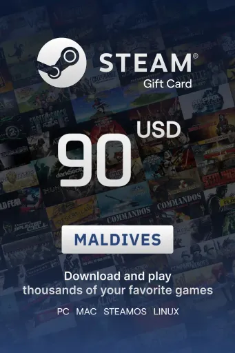 Steam Wallet 90 USD Gift card (Maldives) - Digital Key