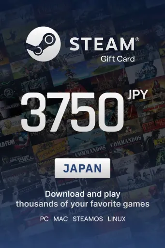 Steam Wallet 3750 JPY Gift Card (Japan) - Digital key