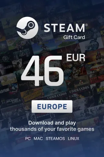 Steam Wallet 46 EUR Gift Card (Europe) - Digital Key