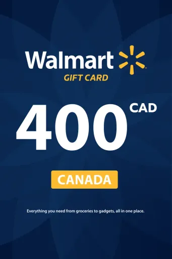 Walmart 400 CAD Gift Card (Canada) - Digital Key