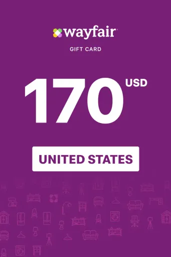 Wayfair 170 USD Gift Card (United States) - Digital Key