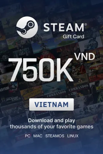 Steam Wallet 750000 VND Gift Card (Vietnam) - Digital Key