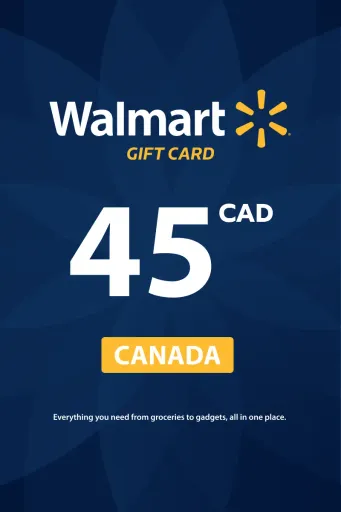 Walmart 45 CAD Gift Card (Canada) - Digital Key
