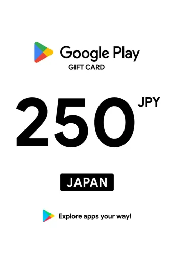 Google Play 250 JPY Gift Card (Japan) - Digital Key