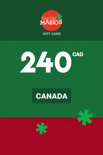 Product Image - East Side Mario's 240 CAD Gift Card (Canada) - Digital Key