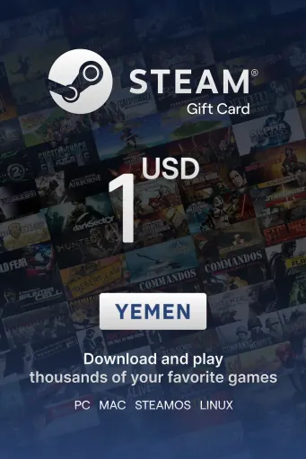 Steam Wallet 1 USD Gift Card (Yemen) - Digital Key