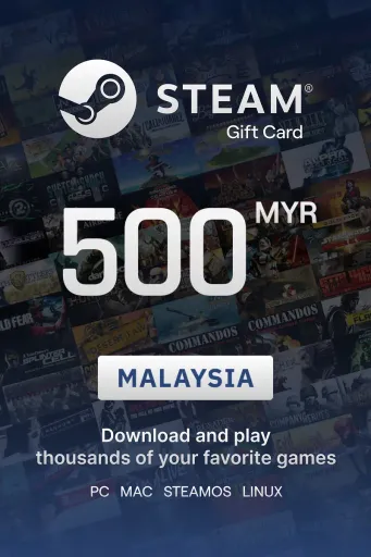 Steam Wallet 500 MYR Gift Card (Malaysia) - Digital Key