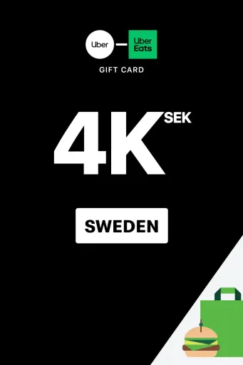 Uber & Uber Eats 4000 SEK Gift Card (Sweden) - Digital Key