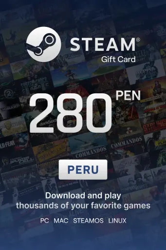 Steam Wallet 280 PEN Gift Card (Peru) - Digital Key