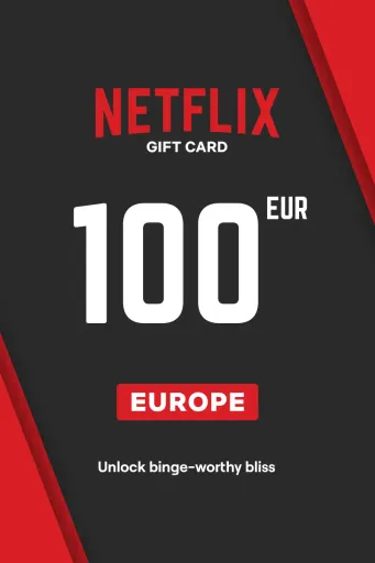 Netflix 100 EUR Gift Card (Europe) - Digital Key