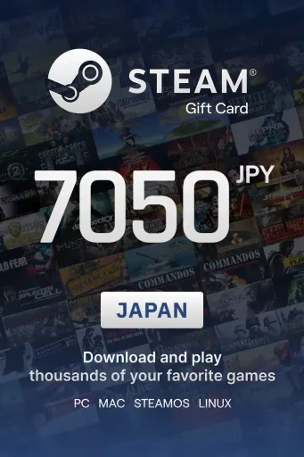 Steam Wallet 7050 JPY Gift Card (Japan) - Digital Key