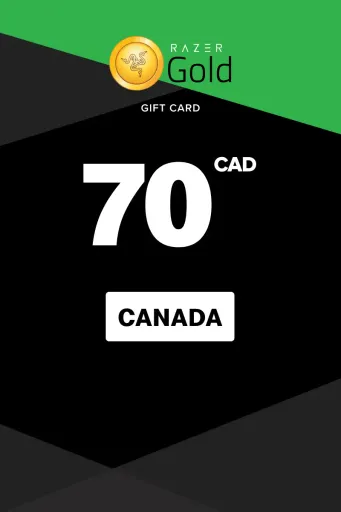 Razer Gold 70 CAD Gift Card (Canada) - Digital Key