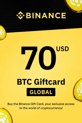 Binance (BTC) 70 USD Gift Card (Global) - Digital Key
