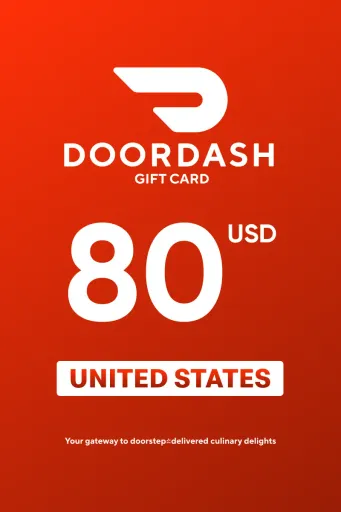 Product Image - DoorDash 80 USD Gift Card (United States) - Digital Key