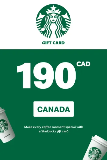 Starbucks 190 CAD Gift Card (Canada) - Digital Key