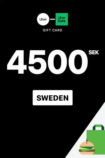 Uber & Uber Eats 4500 SEK Gift Card (Sweden) - Digital Key