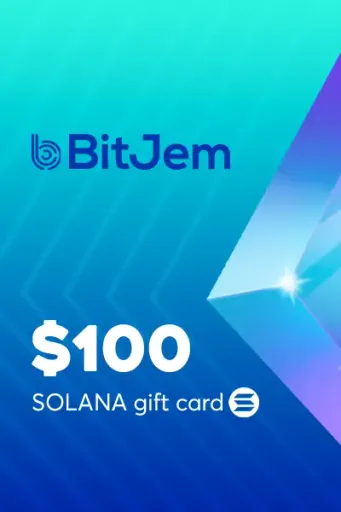 BitJem (SOL) 100 USD Crypto Gift Card (Global) - Digital Key