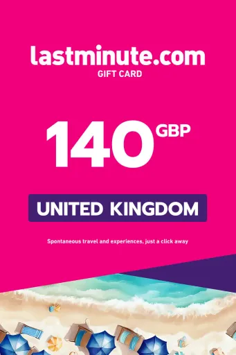 lastminute.com 140 GBP Gift Card (United Kingdom) - Digital Key