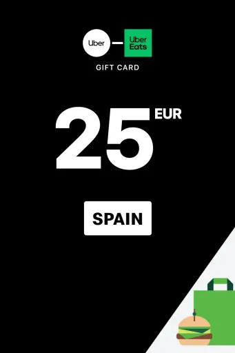 Uber & Uber Eats 25 EUR Gift Card (Spain) - Digital Key