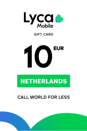 Lycamobile 10 EUR Gift Card (Netherlands) - Digital Key