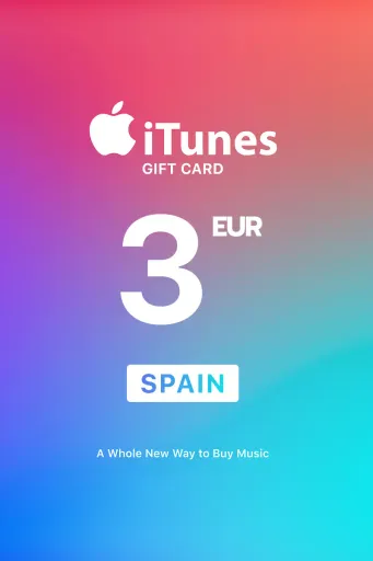 Apple iTunes 3 EUR Gift Card (Spain) - Digital Key